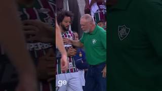 The fight between the legend Marcelo and Fluminense coach Mano Menezes 😳 [upl. by Araes]