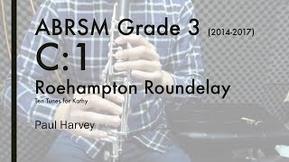 ABRSM Grade 3 C1 Roehampton Roundelay original tempo and sloweddown  Clarinet Mate [upl. by Costin]