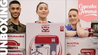 Stand Mixer UNBOXING Kitchenaid Artisan Kenwood K Mix and Aucma Mixers  Cupcake Jemma [upl. by Brightman]