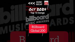 Billboard Global 200 Top 10 Songs October 2024 Music Recap top10 hitsongs billboard200 shorts [upl. by Atikam]