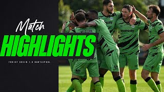 Match Highlights  Forest Green 10 Hartlepool [upl. by Morrie]