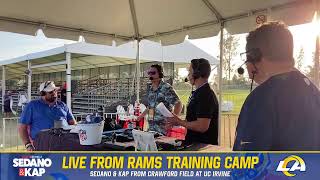 Sedano amp Kap LIVE from Rams Camp What expectations do the Rams have this season Tune in now [upl. by Esnohpla]