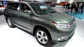 2013 Toyota Highlander Limited  Exterior and Interior Walkaround  2013 Detroit Auto Show [upl. by Saul]