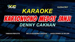 Kartonyono Medot Janji KARAOKE KOPLO  Denny Caknan YAMAHA PSR  S 775NADA CEWEK [upl. by Yendirb]