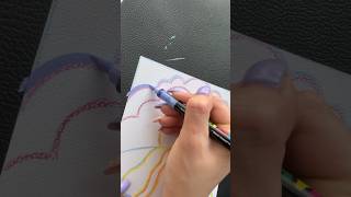 🖍️Color with me Satisfying relaxing acrylic marker asmr No talking asmr coloring shorts [upl. by Nylear]