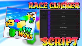 Best script Race Clicker  AutoWin AutoClick AutoCraft [upl. by Idnahc]