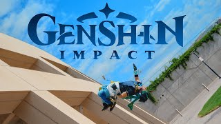 Genshin Impact Meets PARKOUR [upl. by Eugenle590]