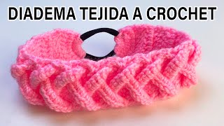 🌈Diadema Tejida a crochet PASO A PASO crochet headband  VINCHA  TURBANTE❤ [upl. by Atteuqehs]