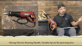 23 Chicago Electric Reciprocating Saw Worth It Honest Review Harbor Freight [upl. by Aerona]