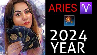 ARIES ♈ 2024 YEAR PREDICTION 🔮 LOVE 😍 CAREER 💸 LIFE 🌍 [upl. by Vrablik]