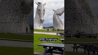 Kelpies Scotland 🏴󠁧󠁢󠁳󠁣󠁴󠁿 kelpies kelpie scotland sculpture worldlargest equine [upl. by Madelaine299]