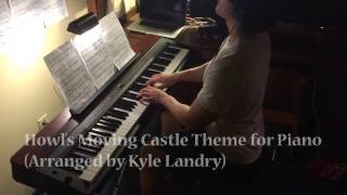 Howls Moving Castle Theme for Piano Kyle Landry Arr [upl. by Trinity]