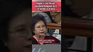 “HINDI ITO PATAAASAN NG IHI” NAGALIT si miriam nagsermon sa batas trending viralvideo fyp [upl. by Uamak]