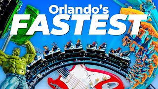 Top 10 Fastest Thrill Rides in Orlando  Disney World Universal Studios amp SeaWorld [upl. by Rickie241]