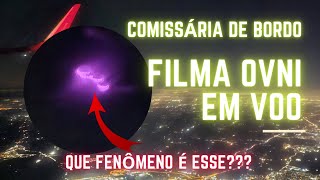 Comissária de bordo filma BIZARRO UAP a bordo de Avião uap ufo ovni [upl. by Sinnel171]