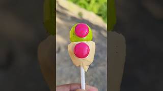 Lemonade flavour lollipop amp baby choco gems shorts lollipop candy [upl. by Yenor98]