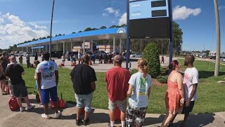 Hundreds wait at Waycross gas station as thousands experience power outages from Helene [upl. by Mulcahy4]