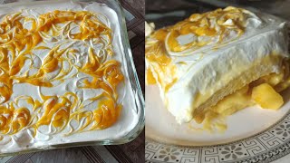 Mango Delight Summer Special Mango Dessert Recipe Mango Trifle Delight RecipeBy Kitchen Dairies [upl. by Nylqcaj]