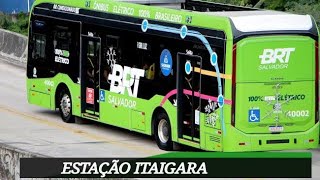 Movimentação BRT DE SALVADOR ESTAÇÃO ITAIGARA brasil onibus brt salvador [upl. by Lux]