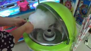 cotton candy machine in use [upl. by Nanahs]