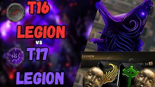 Poe 325  Legion in T17 vs Legion in T16 Spoilers Both Great  1 Divine Profit per map in both [upl. by Esserac]