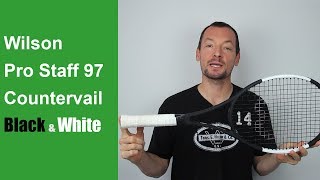 Test de la raquette de tennis Wilson Pro Staff 97 CV BlackampWhite [upl. by Bela708]