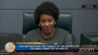 FY 2023 Performance Oversight of DC Health Government Witnesses Only [upl. by Nodnas]