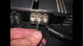 how to hook up two amplifiers 1 for sub amp one for mids amp highs [upl. by Jahdol]