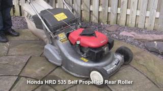 Honda HRD 535 Petrol Lawnmower Test Review [upl. by Kempe]