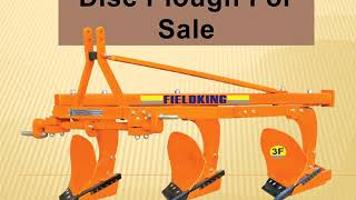 FieldKing  3 point linkage disc plough [upl. by Elttil]