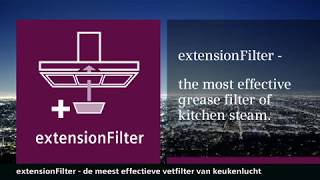 Siemens afzuigkappen met extensionFilter De meest effectieve vetfilter van keukenlucht [upl. by Enitsed553]