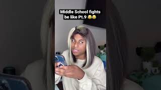 Middle SCHOOL FIGHTS be like Pt9 shorts relatable comedy viral skits funny roydubois [upl. by Kassab]