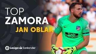 Jan Oblak  Trofeo Zamora LaLiga Santander 20182019 [upl. by Marchak]