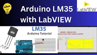 LM 35 Temperature Sensor Connect Labview and Arduino [upl. by Redliw]