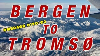 Bergen to Tromsø Norway  Embraer E190E2  Widerøe Airlines  Full Flight Trip Report  BGO  TOS [upl. by Anifled]