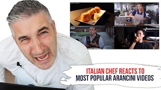 Italian Chef Reacts to Most Popular ARANCINI VIDEOS [upl. by Couhp]