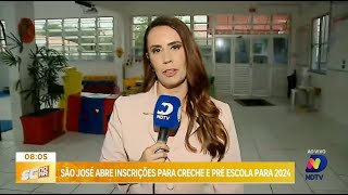 Inscrições abertas para creche e préescola em São José para o ano letivo de 2024 [upl. by Acnalb]