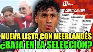 SELECCION PERUANA OFICIALIZÓ LA CONVOCATORIA DE FUTBOLISTA NEERLANDÉS BAJA EN PERÚ DE FOSSATI [upl. by Painter454]