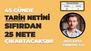 Tarih Nasıl Çalıştım 2023 KPSS Türkiye 1si Anlatıyor kpss2024 yks lgs [upl. by Sidonnie]