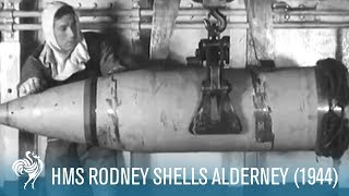 Rodney Shells Alderney 1944 [upl. by Sewel9]