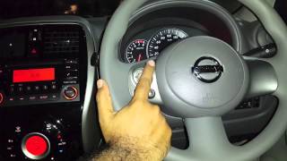 Nissan Micra XV CVT  Controls on Steering [upl. by Arreit394]