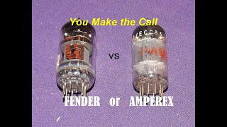 Fender China 12AX7 vs Hammond Amperex 12AX7 Tube Comparison Peavey XXX Amp [upl. by Derdlim]