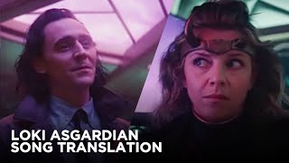 Loki Asgardian song Jeg Saler Min Ganger Translation  Lyrics  Sylvie  Loki Episode 3 Lamentis [upl. by Zebada576]