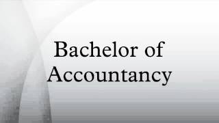 Bachelor of Accountancy [upl. by Clintock7]