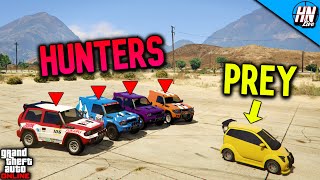 PANTO vs 4 MONSTROCITIs  GTA 5 ManHunt [upl. by Brest]