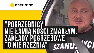 Grabarz Nie ma sensu wkładać do trumny naładowanego telefonu 2 metry pod ziemią nie ma zasięgu [upl. by Mika]