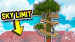 TREE SKYBASE ABOVE WORLD HEIGHT LIMIT Minecraft Skywars [upl. by Coney]