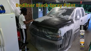 How To Paint A Vehicle With Bedliner Spray Can [upl. by Enneyehc]