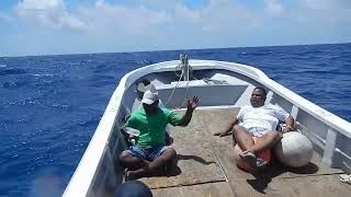 ROUGH BOAT RIDE TO ARNO COLLECTING BROADSTOCK WITH THE BOYS ARNO MAJURO MARSHALL ISLANDS [upl. by Anelet447]