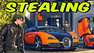 Stealing MAYORS SUPERCARS in GTA 5 BUGATTI and MCLAREN [upl. by Mloc]